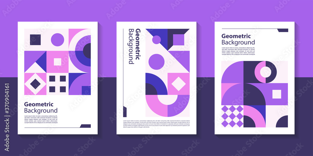 Poster modern geometric poster background design with abstract shape.