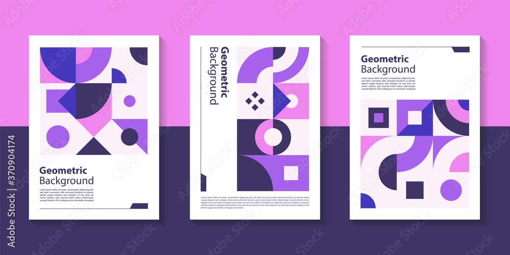 Poster modern geometric poster background design with abstract shape.