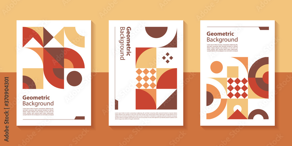 Poster modern geometric poster background design with abstract shape.