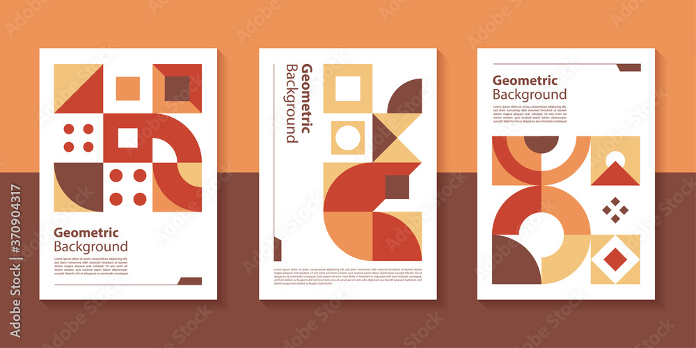 Poster modern geometric poster background design with abstract shape.