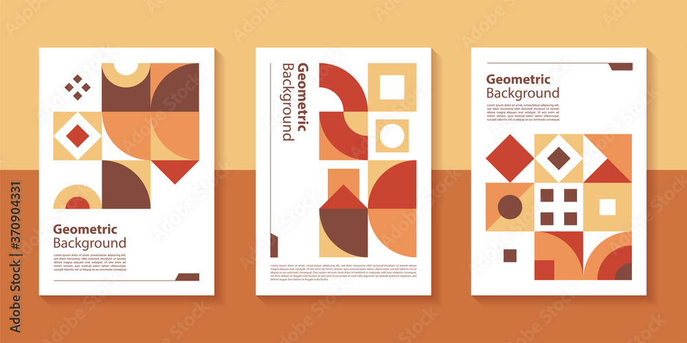 Poster modern geometric poster background design with abstract shape.