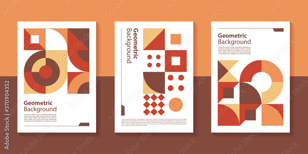 Poster modern geometric poster background design with abstract shape.