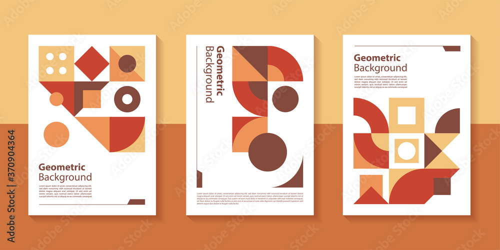 Poster modern geometric poster background design with abstract shape.
