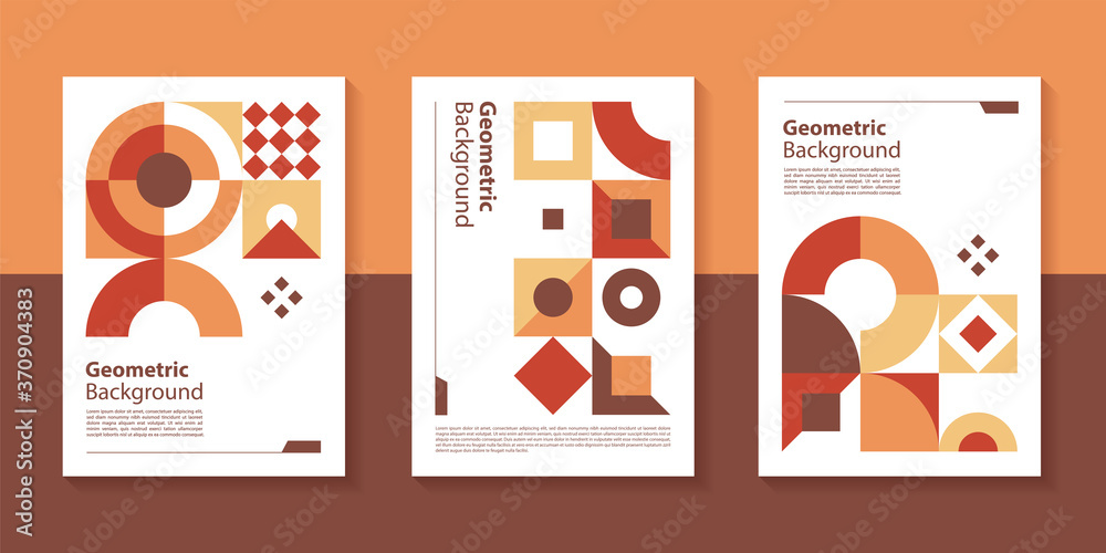 Poster modern geometric poster background design with abstract shape.