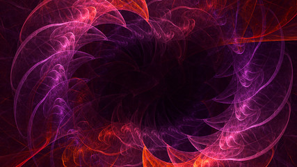 3D rendering abstract round light background