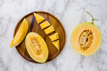 Cantaloupe fresh fruit