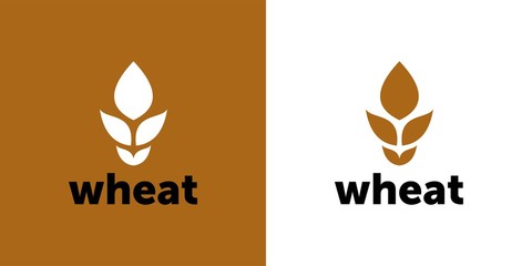 Agriculture wheat Logo Template vector icon design