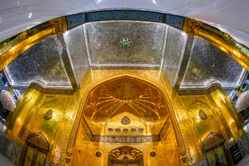 The shrine of Al-Abbas Ibn Ali in Karbala, Iraq, at the time of the Corona