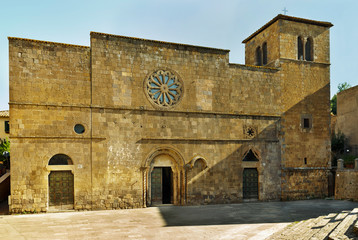 Fototapeta na wymiar Tuscania -ITALY- -Church of Santa Maria della Rosa