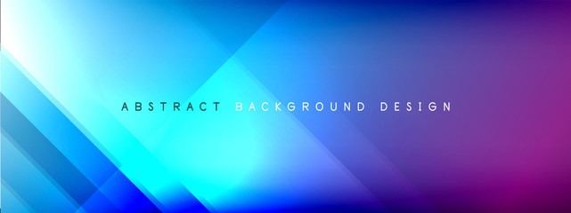 Motion concept neon shiny lines on liquid color gradients abstract backgrounds. Dynamic shadows and lights templates for text