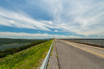 Fototapeta premium On the reservoir to produce electricity.3