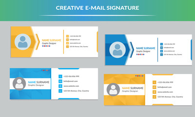 Creative email signature template