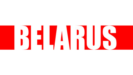 Flag freedom Belarus. White-red-white flag. Symbol of the opposition Belarus.