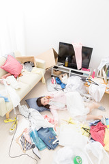 片付けられない女性