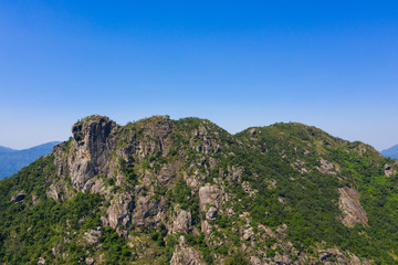 Fototapeta premium Lion Rock mountain with blue sky