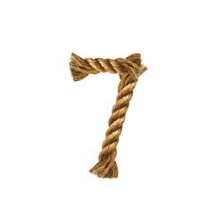 Rope number five. Vector illustration