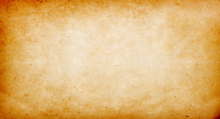 Beige vintage background of old paper, paper texture, spots, roughness, streaks