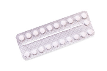Female hormonal oral contraceptive pill blister