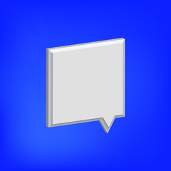 3d rendering isometric vector of social media notification icon. Realistic talk symbol