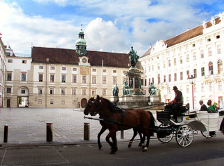 Fototapeta na wymiar Vienna The Hofburg