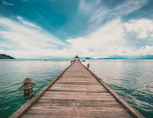 Fototapeta premium View of paradise Santhiya resort in Koh Yao Yai, island in the Andaman sea between Krabi and Phuket Thailand