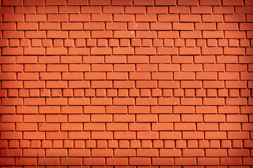 Red brick wall as an abstract background.