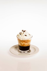 cafe Moca con fondo blanco,mallorca, spain