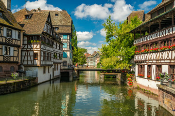 Fototapeta na wymiar Strasbourg Alsace petite France area