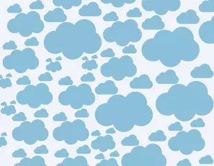 Plexiglas foto achterwand seamless background with clouds © Pratima