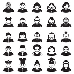 Business people avatar icon set