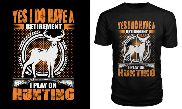 Hunting T Shirt Design Concept Vector