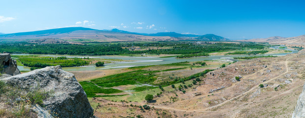 Uplistsikhe Cave Town, Mtkvari River, Shida Kartli Region, Georgia, Middle East