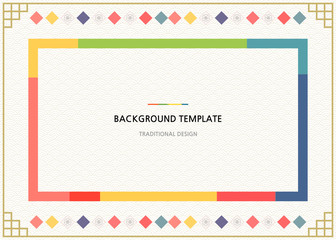 Korean traditional background template design
