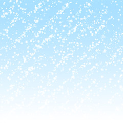 Amazing falling snow Christmas background. Subtle 