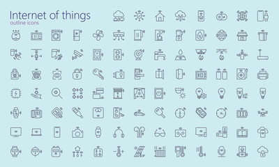 Internet of things outline iconset