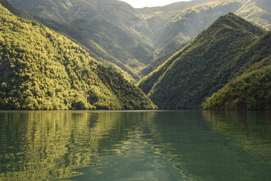 beautiful mountain scenery in the Valbone nature park