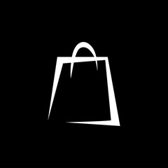 Bag icon. Shopping bag, Vector illustration isolated