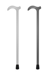 Grey walking sticks. vector illustration