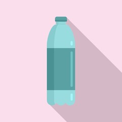 Survival water bottle icon. Flat illustration of survival water bottle vector icon for web design