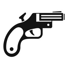 Flare gun icon. Simple illustration of flare gun vector icon for web design isolated on white background
