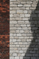 Old stone and brick wall