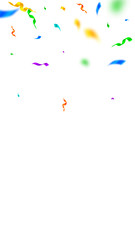 Streamers and confetti. Colorful streamers tinsel 