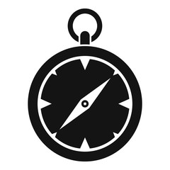 Survival compass icon. Simple illustration of survival compass vector icon for web design isolated on white background