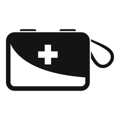 Survival first aid kit icon. Simple illustration of survival first aid kit vector icon for web design isolated on white background