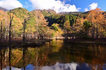 信州 上高地　秋景色