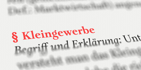 Kleingewerbe rechtlich erklärt