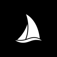 Boat icon. Ships transportation, vector sign illustration