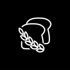 Bread icon. Bread bakery symbol vector illustration. eps 10