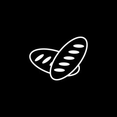 Bread icon. Bread bakery symbol vector illustration. eps 10
