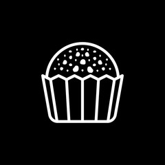 Brigadeiro icon vector. Brazilian sweet brigadier design illustration.